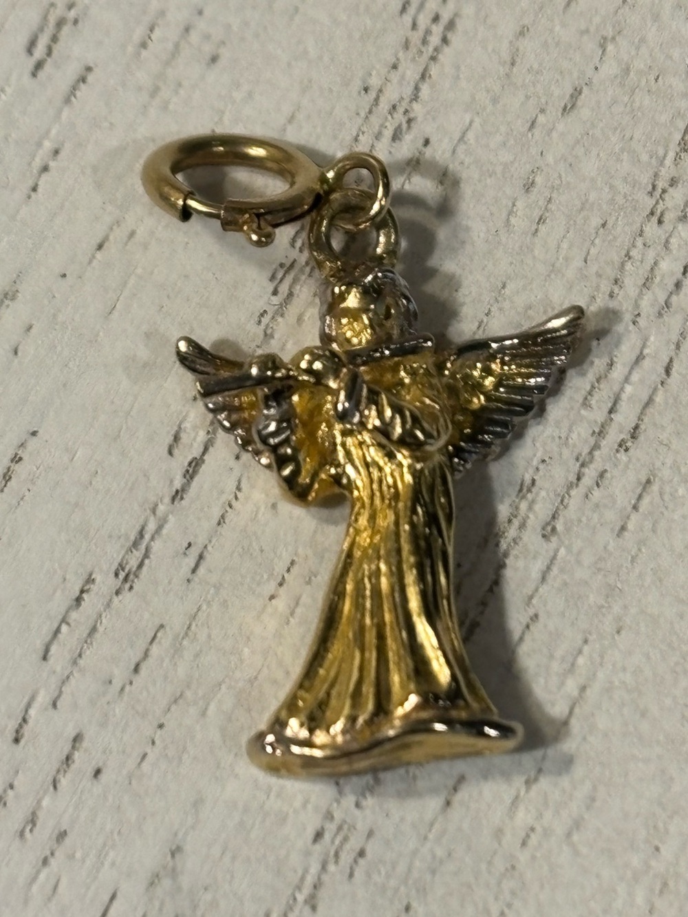 Gold Angel Charm Pendant